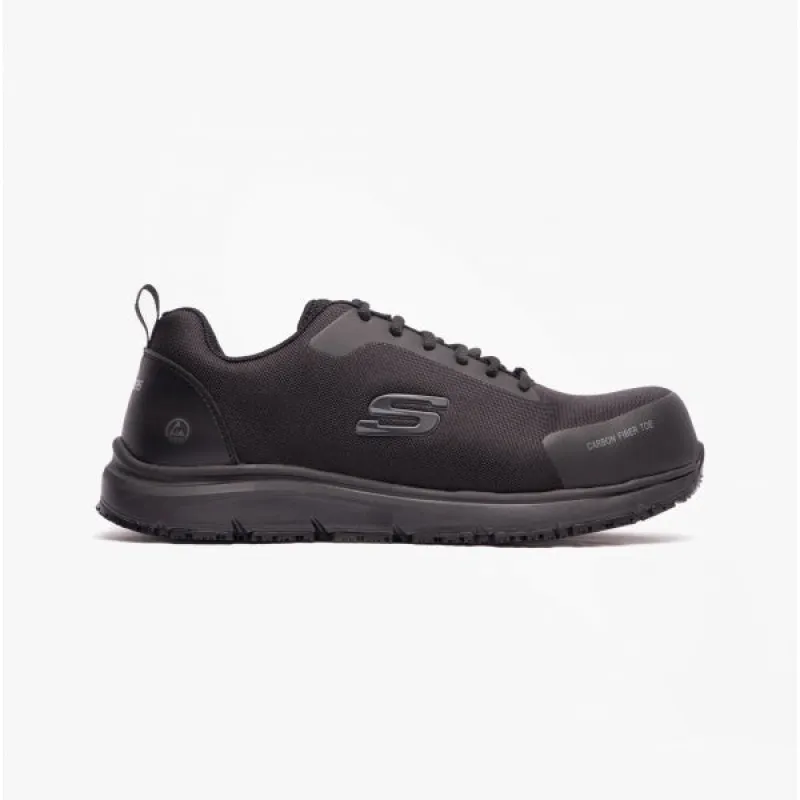 Skechers Work 200090EC ULMUS Mens Safety Trainers Black sold by Shuperb