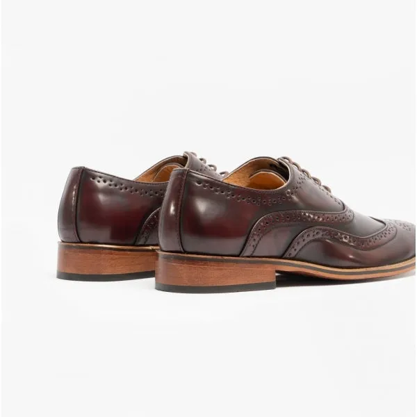 FRANCIS Mens Wingcap Brogues Oxblood sold by Shuperb product image thumbnail 5
