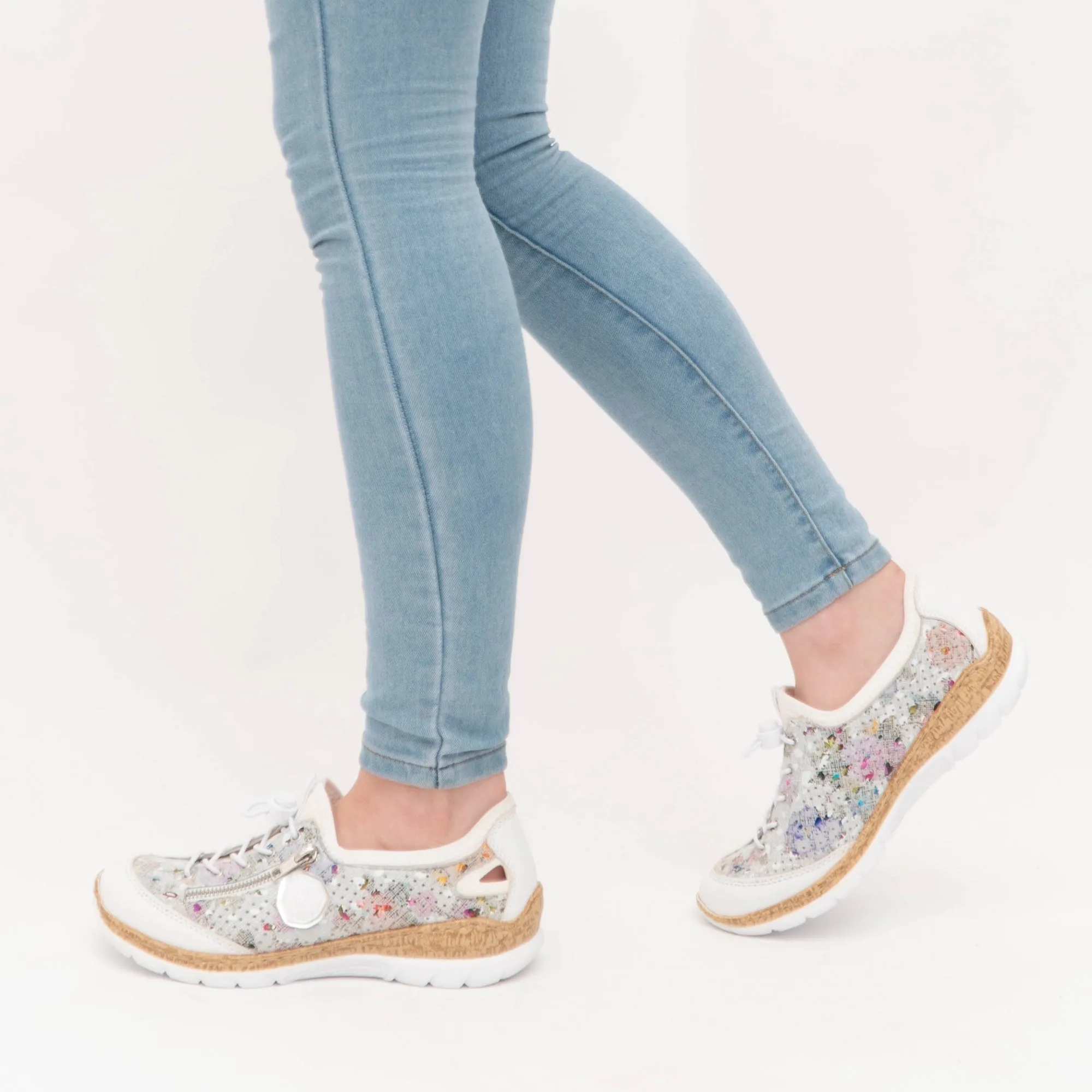 Rieker N42V1-90 Womens Trainers White/Multi sold by Shuperb product image thumbnail 2