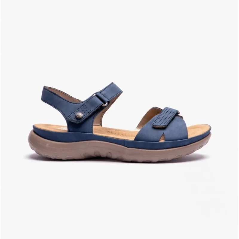 64853-14 Ladies Sandals Blue sold by Shuperb