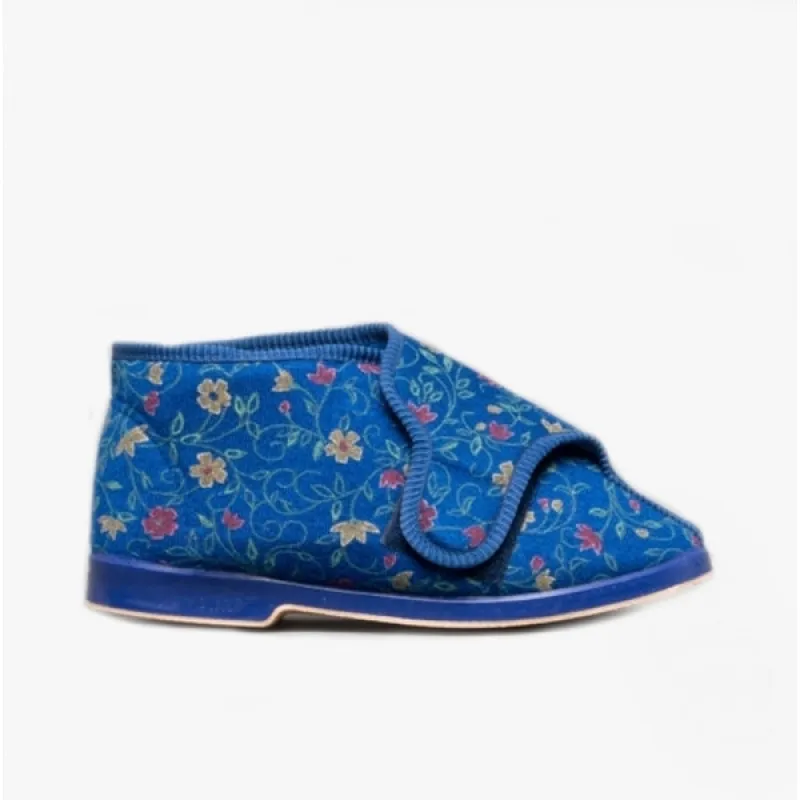 GBS BELLA Womens Extra Wide (E+) Boot Slippers Blue sold by Shuperb