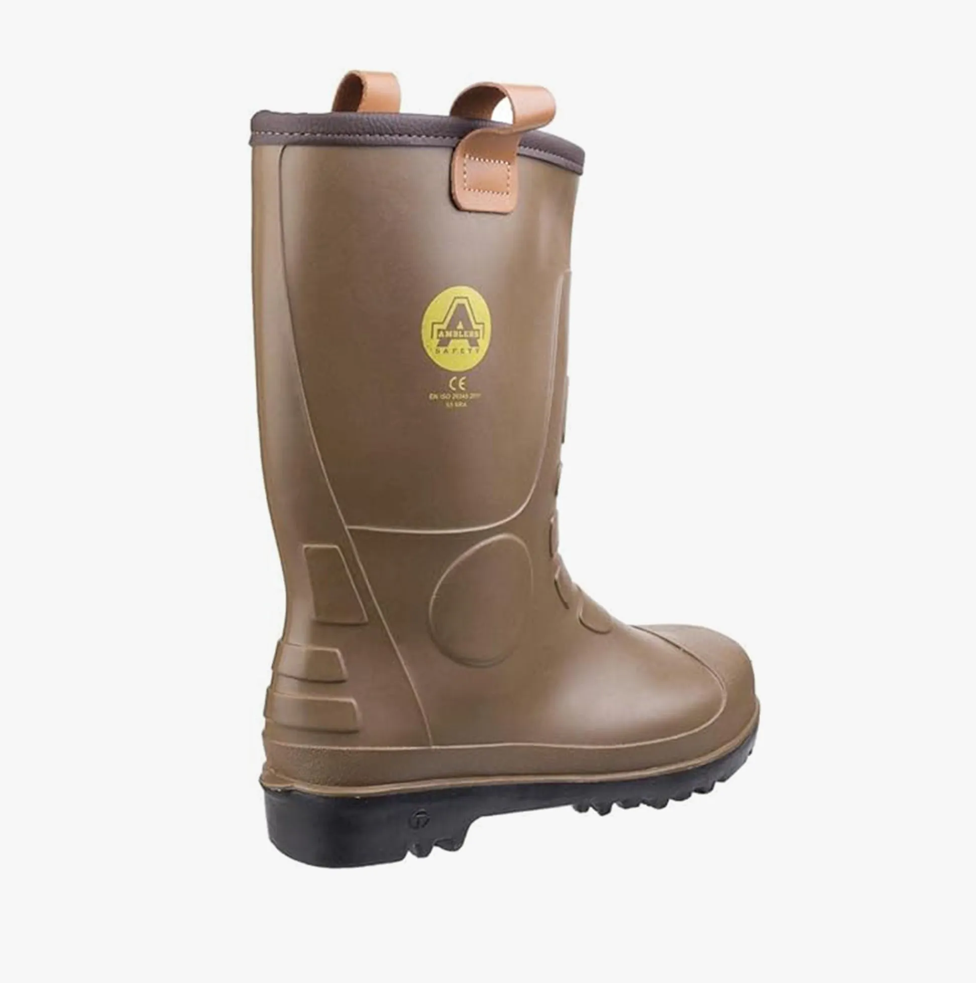 Amblers Safety FS95 Unisex Rigger Safety Boots Wellingtons Tan sold by Shuperb product image thumbnail 2