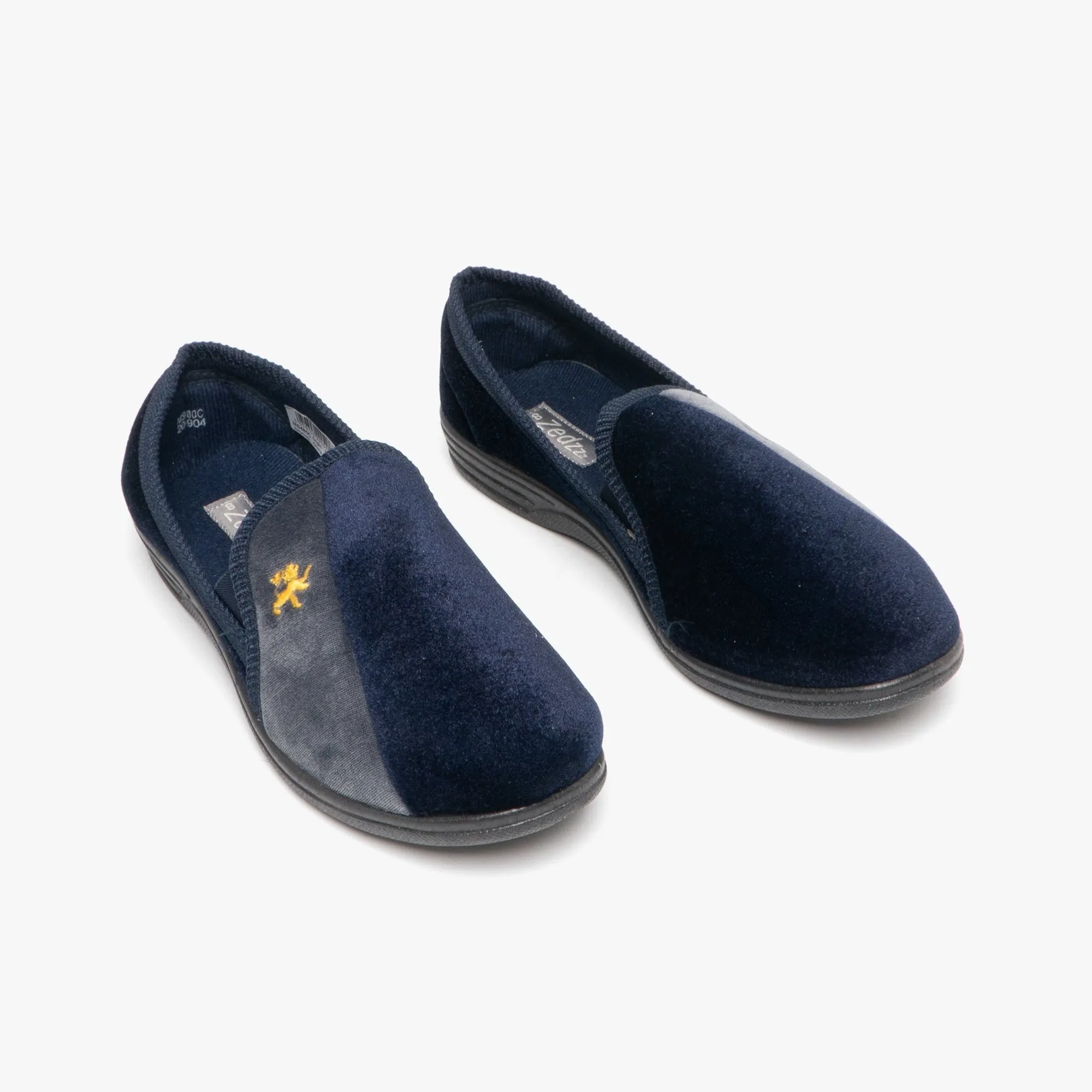 Zedzzz AARON Mens Full Slippers Navy/Grey sold by Shuperb product image thumbnail 2