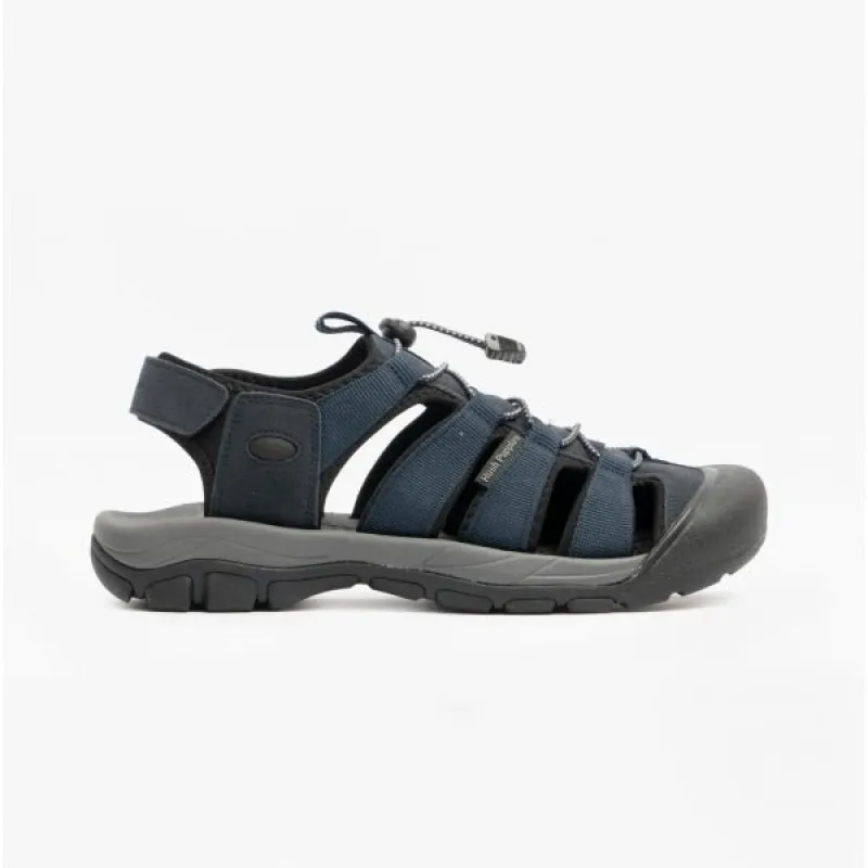 Hush Puppies PERU Mens Bungee Sandals Navy sold by Shuperb