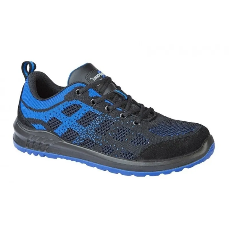 Grafters M219A Unisex Safety Trainers Black/Navy sold by Shuperb