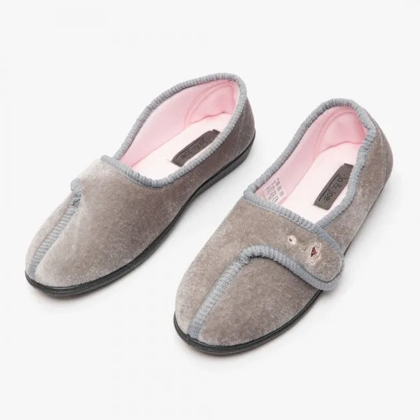 IDA Womens Full Slippers Grey sold by Shuperb product image thumbnail 2