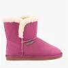 Hush Puppies ASHLEIGH Womens Suede Boot Slippers Rose sold by Shuperb