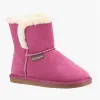 Hush Puppies ASHLEIGH Womens Suede Boot Slippers Rose sold by Shuperb