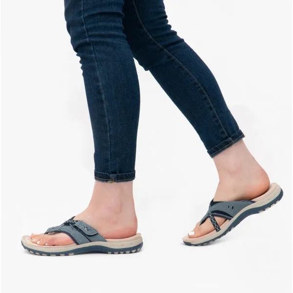 Free Spirit JULIET Womens Toe Post Sandals Navy sold by Shuperb product image thumbnail 2