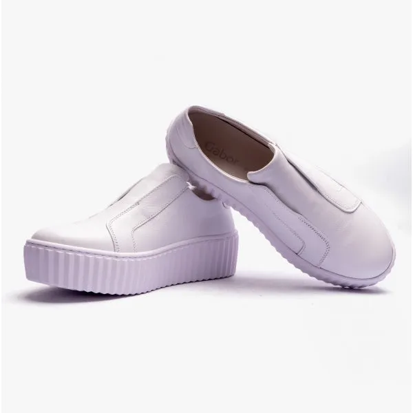 DEBRA Ladies Slip-On Trainers White sold by Shuperb product image thumbnail 4