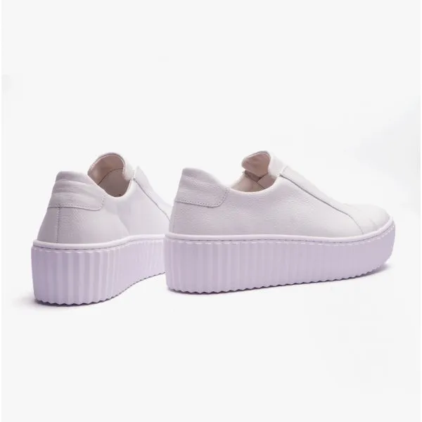 DEBRA Ladies Slip-On Trainers White sold by Shuperb product image thumbnail 3