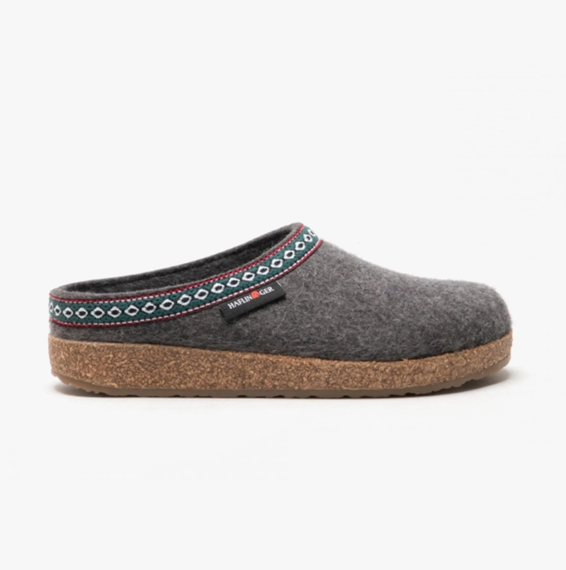 Haflinger FRANZL Womens Wool Clogs Anthracite sold by Shuperb