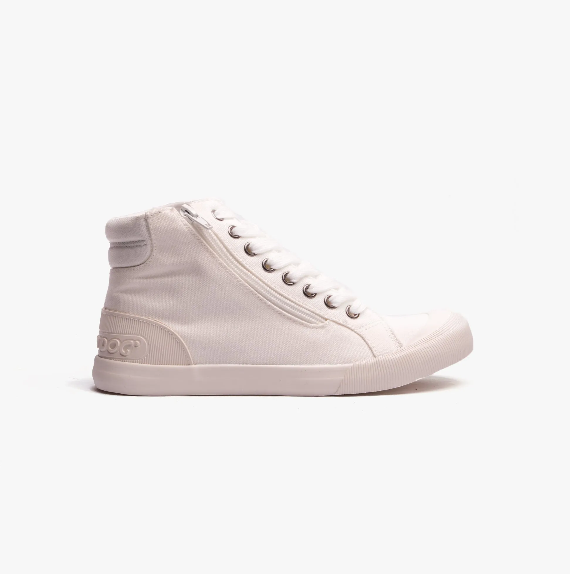 Rocket Dog JAZZIN HI Womens Canvas High Tops White sold by Shuperb