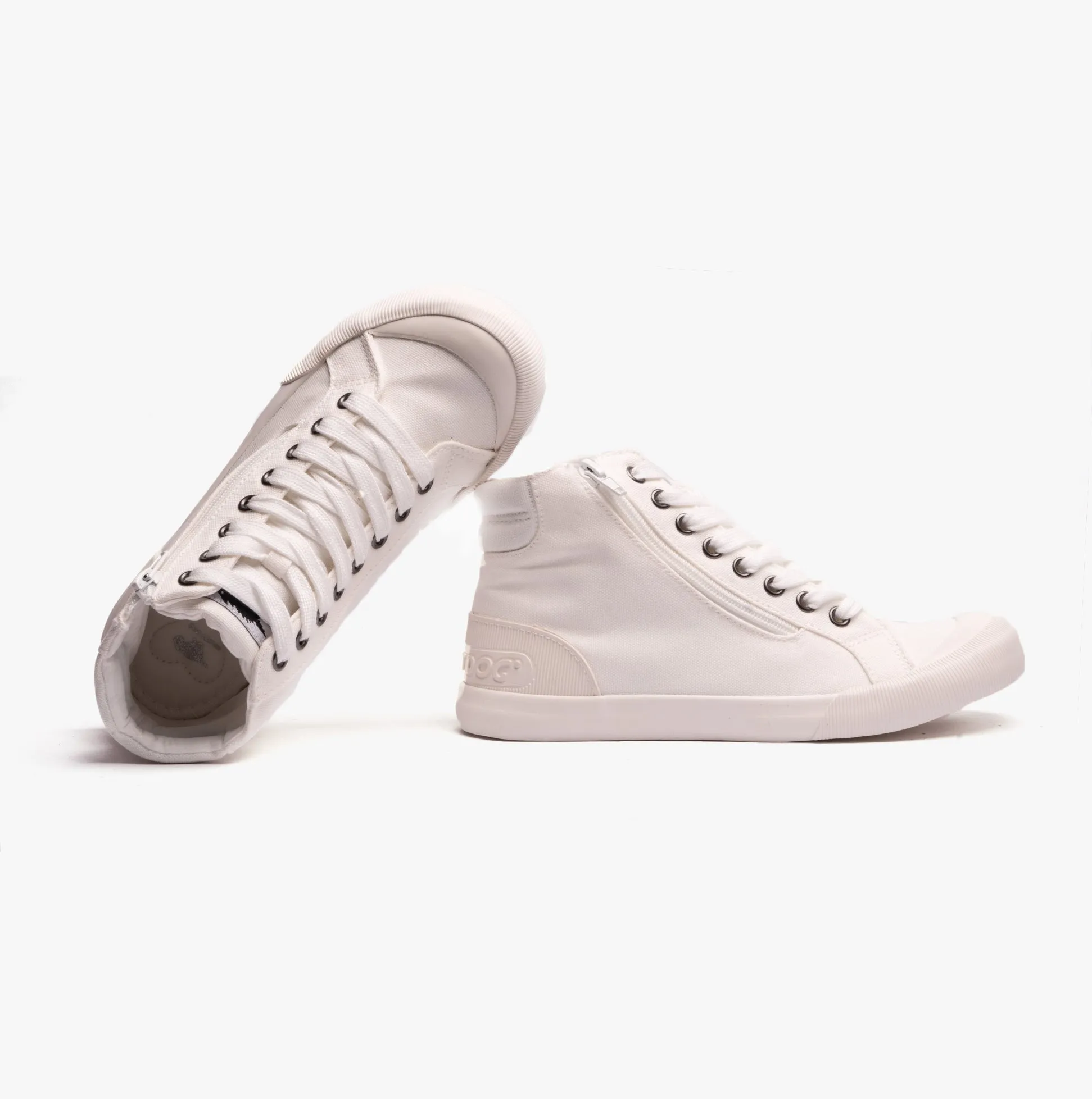 Rocket Dog JAZZIN HI Womens Canvas High Tops White sold by Shuperb product image thumbnail 4