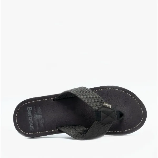 Barbour TOEMAN Mens Flip Flops Black sold by Shuperb product image thumbnail 5