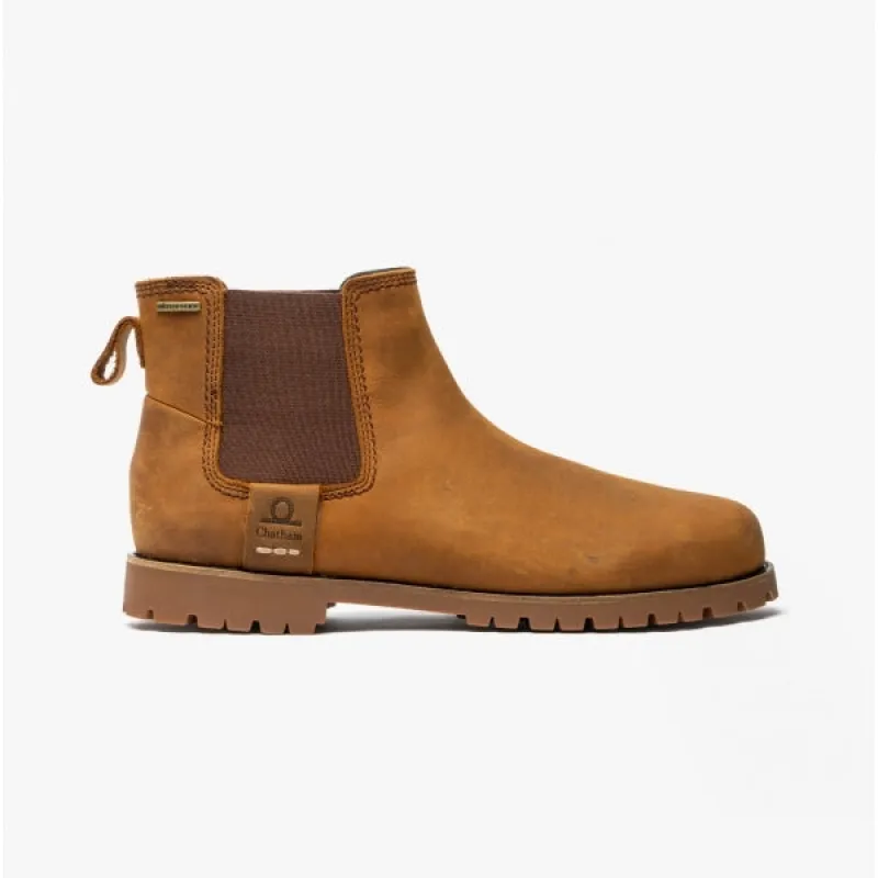 SOUTHILL Mens Leather Chelsea Boots Walnut sold by Shuperb