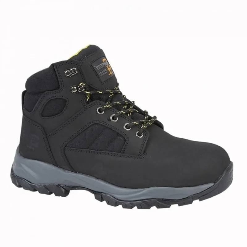 Grafters M292A Mens Nubuck Safety Ankle Boots Black sold by Shuperb