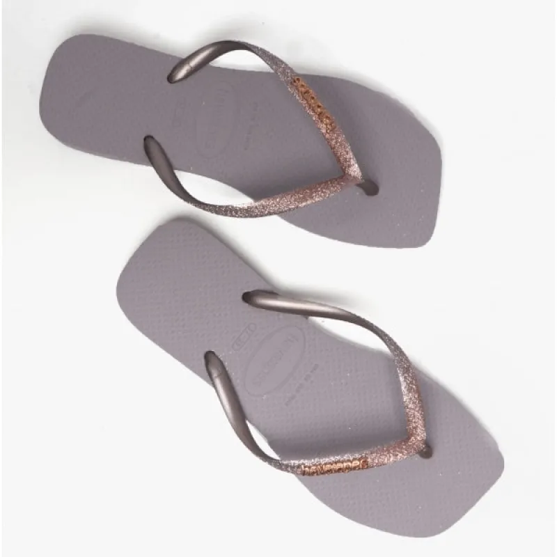HAV SQUARE GLITTER Ladies Flip-Flops Ice Grey sold by Shuperb