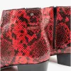 Club Cubano ROMARIO Mens Leather Cuban Heel Boots Python Red sold by Shuperb