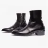 Club Cubano ARNO Mens Leather Cuban Heel Boots Black sold by Shuperb