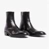 Club Cubano ARNO Mens Leather Cuban Heel Boots Black sold by Shuperb