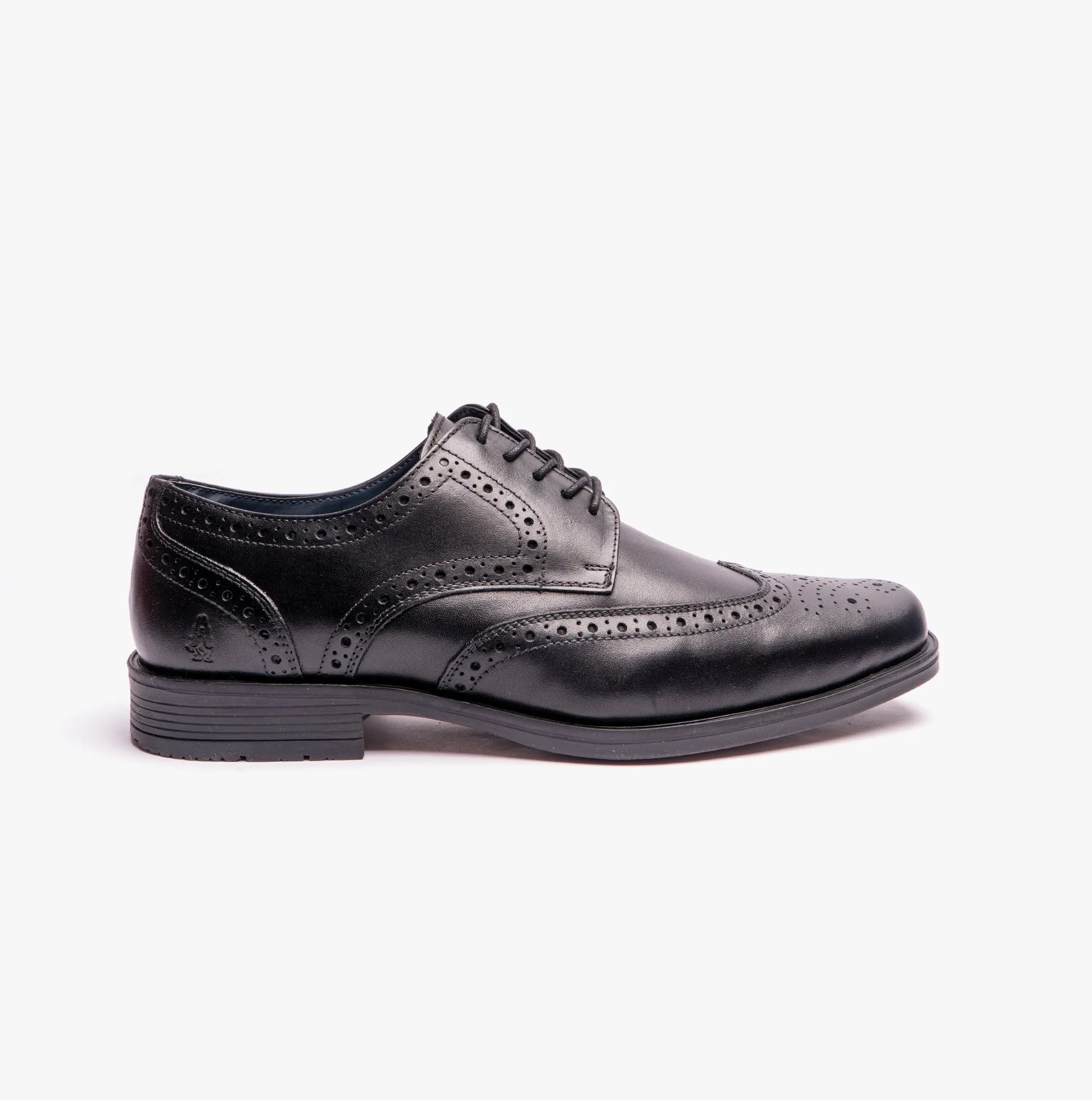Hush Puppies BRACE Mens Lace-Up Brogues Black sold by Shuperb