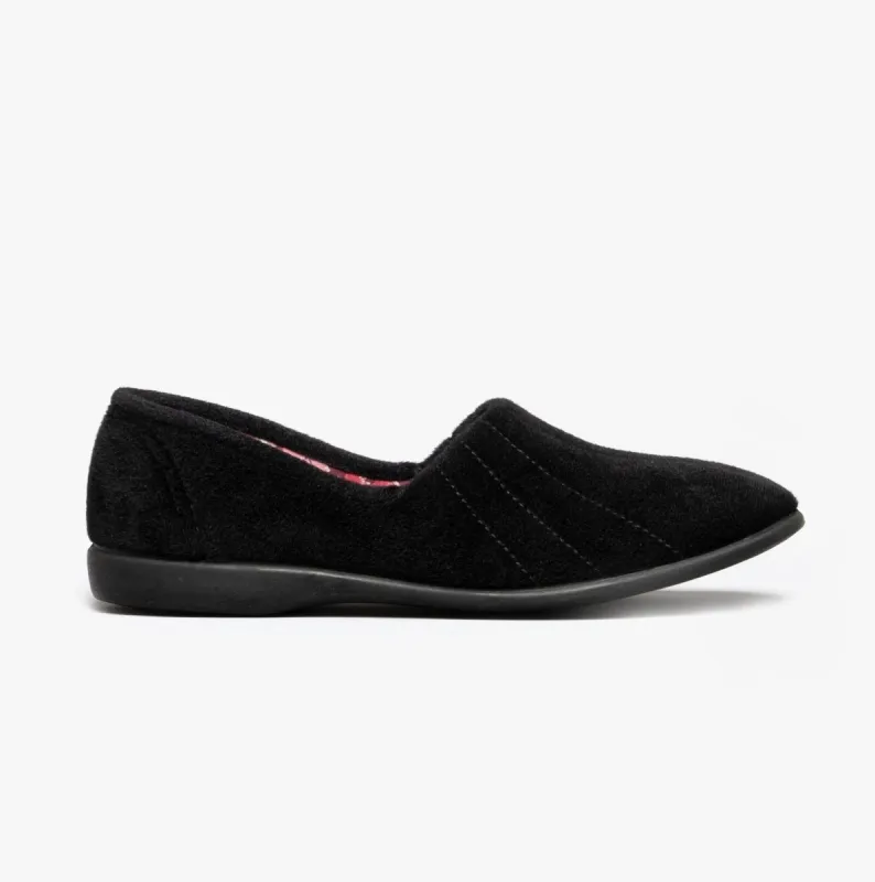 GBS AUDREY Slip On Womens Slippers Black sold by Shuperb