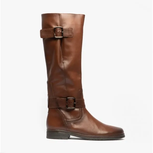 Gabor NEVADA Womens Leather Tall Boots Brown sold by Shuperb