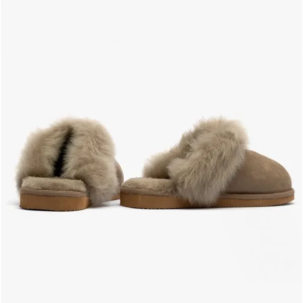 Shepherd EVELINA Womens Sheepskin Mules Stone sold by Shuperb product image thumbnail 3