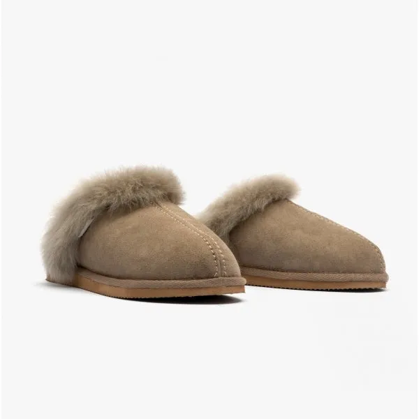 Shepherd EVELINA Womens Sheepskin Mules Stone sold by Shuperb product image thumbnail 2