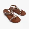 Heavenly Feet BUTTERCUP Womens Sandals Gold sold by Shuperb