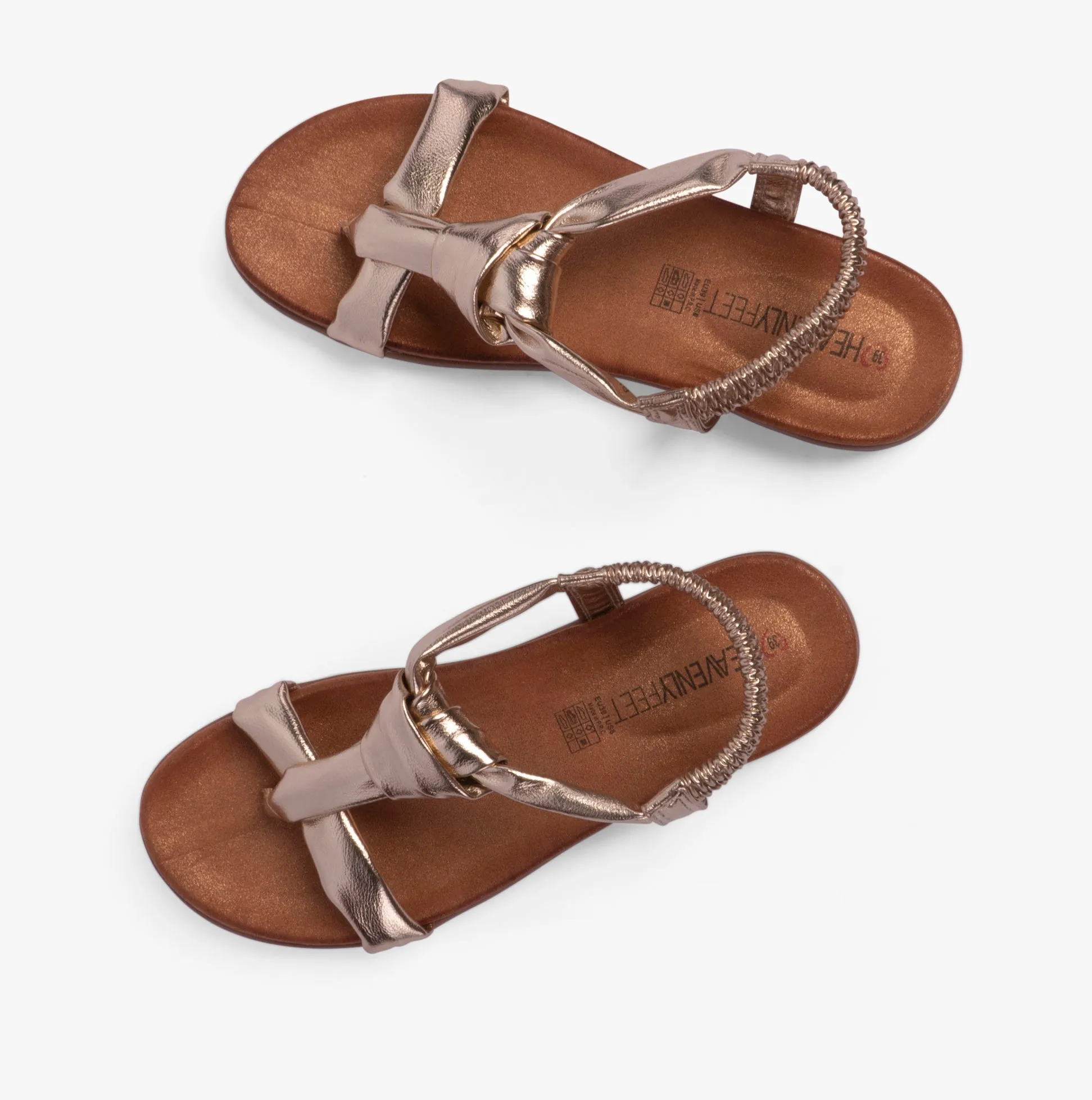 Heavenly Feet BUTTERCUP Womens Sandals Gold sold by Shuperb product image thumbnail 3