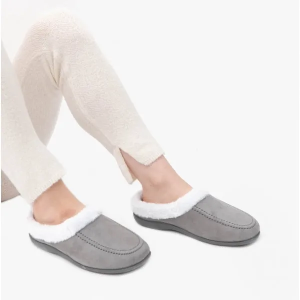 HOS Comfort AVRIL Womens Mule Slippers Grey sold by Shuperb product image thumbnail 2