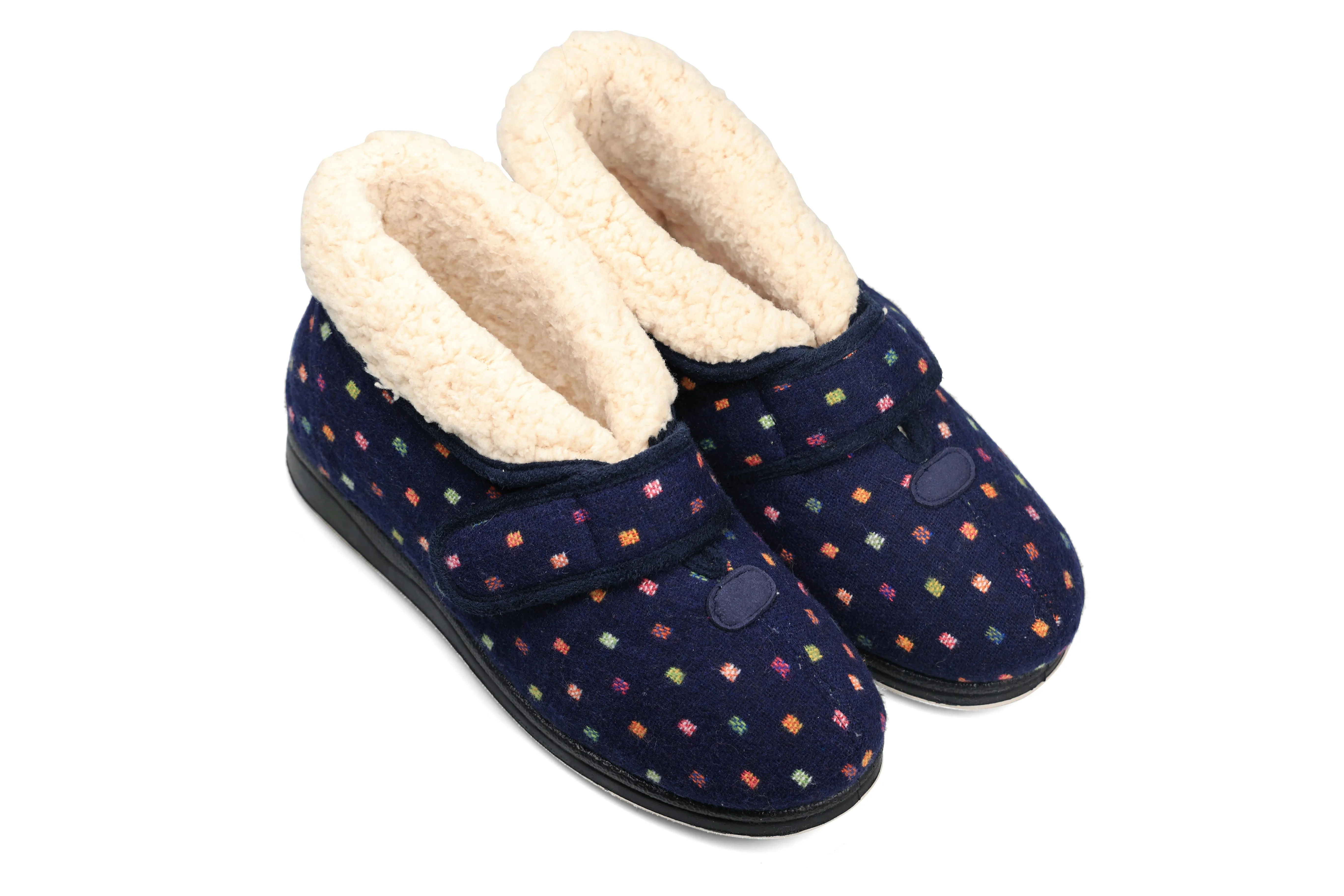 Padders BESS Womens Boot Slippers Navy sold by Shuperb product image thumbnail 3