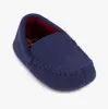Totes Isotoner MOLESKIN CHECK LINED Boys Moccasin Slippers Navy sold by Shuperb