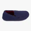 Totes Isotoner MOLESKIN CHECK LINED Boys Moccasin Slippers Navy sold by Shuperb