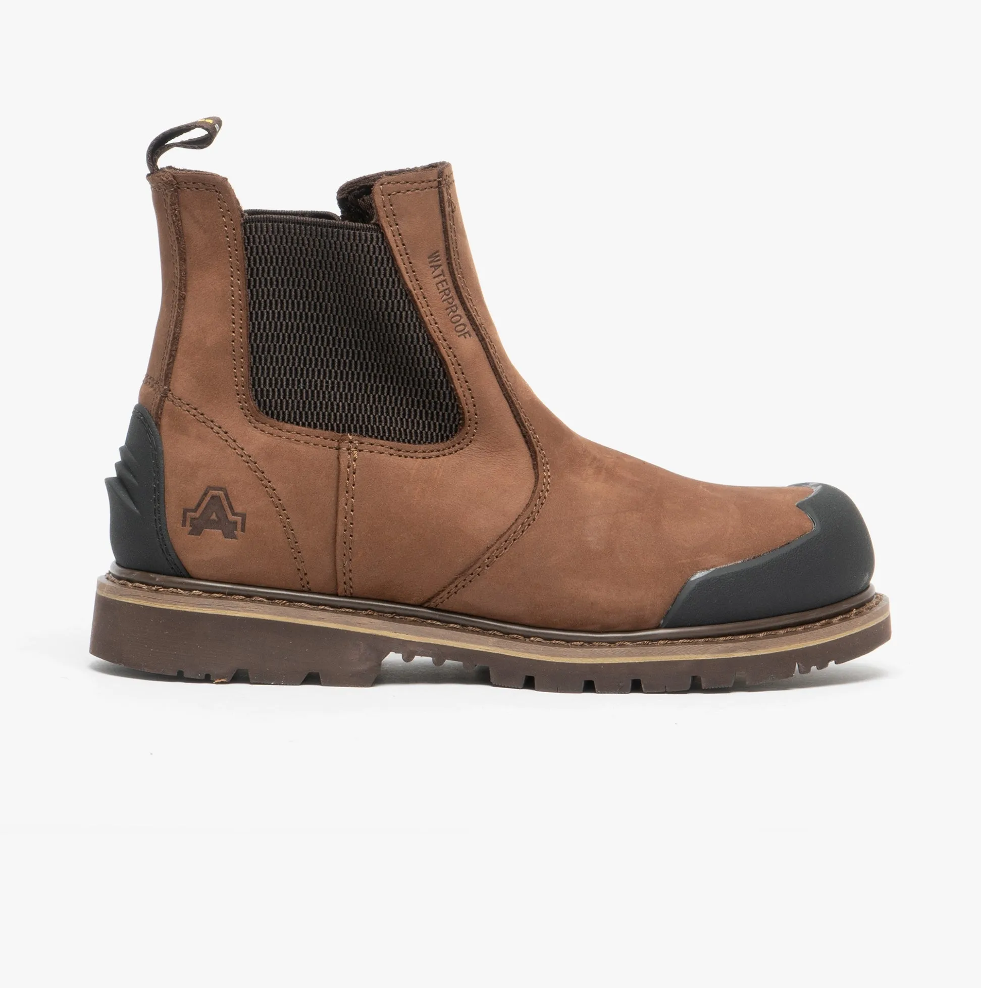 Amblers Safety FS225 Mens Leather Dealer Safety Boots Brown sold by Shuperb