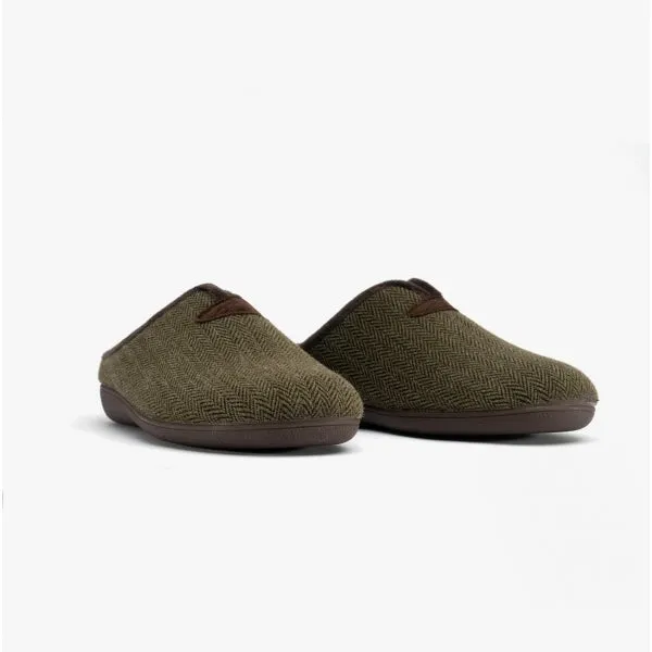 Lotus ALBERT Mens Mule Slippers Khaki sold by Shuperb product image thumbnail 2