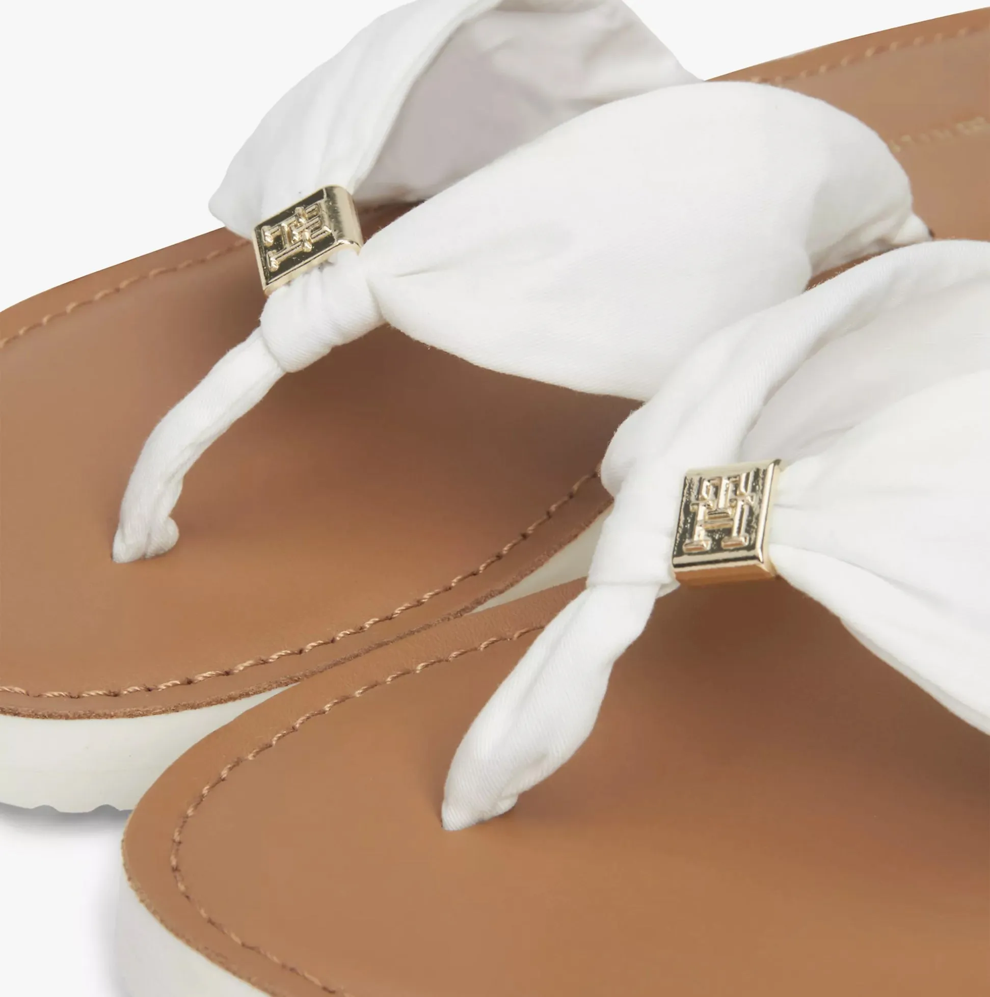 ELEVATED BEACH Womens Flip Flops Ecru sold by Shuperb product image thumbnail 2
