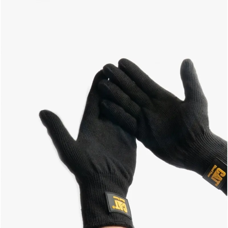 CAT 17408 Mens Heavy Knit Workwear Gloves Black Large made by Caterpillar