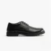 TRISTAN SNR Boys Leather School Shoes Black sold by Shuperb