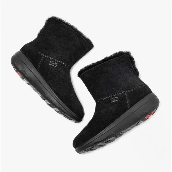 FitFlop MUKLUK SHORTY III Womens Suede Ankle Boots All Black sold by Shuperb product image thumbnail 5