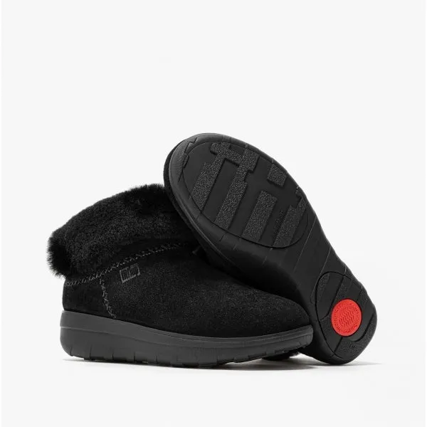 FitFlop MUKLUK SHORTY III Womens Suede Ankle Boots All Black sold by Shuperb product image thumbnail 4