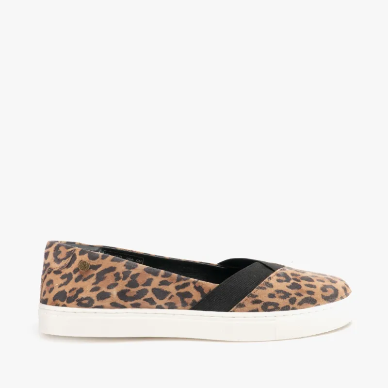Hush Puppies TIFFANY Womens Suede Slip On Pumps Leopard sold by Shuperb