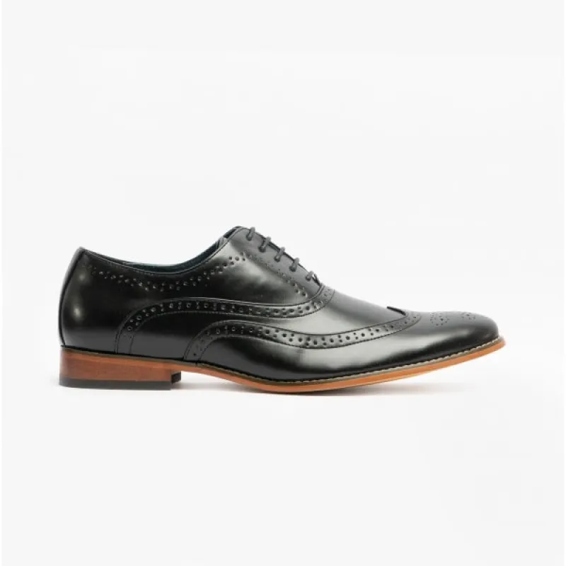 Goor TOMMY Mens Oxford Brogues Black sold by Shuperb