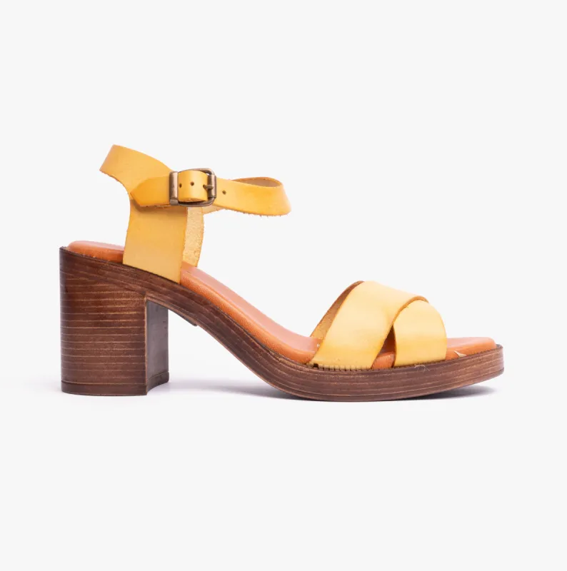 Hush Puppies GEORGIA Womens Sandals Yellow sold by Shuperb