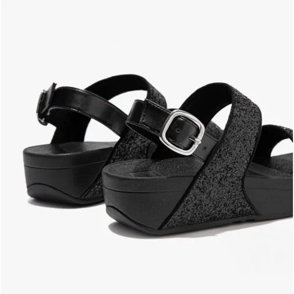 FitFlop LULU GLITTER Womens Back-Strap Sandals Black Glitter sold by Shuperb product image thumbnail 2