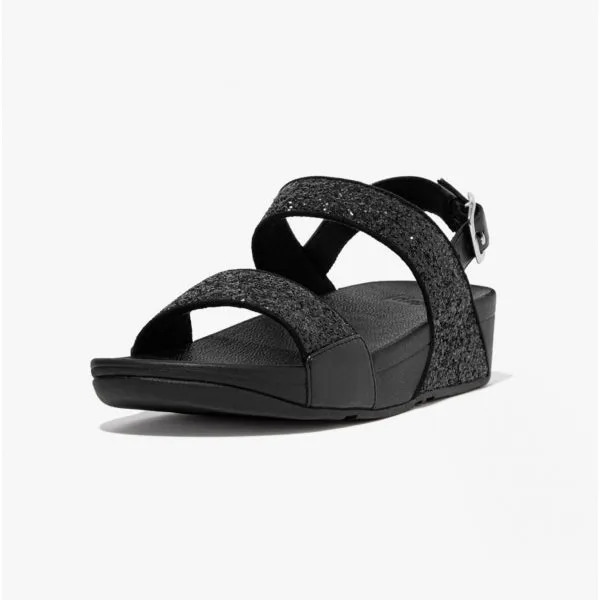 FitFlop LULU GLITTER Womens Back-Strap Sandals Black Glitter sold by Shuperb product image thumbnail 5