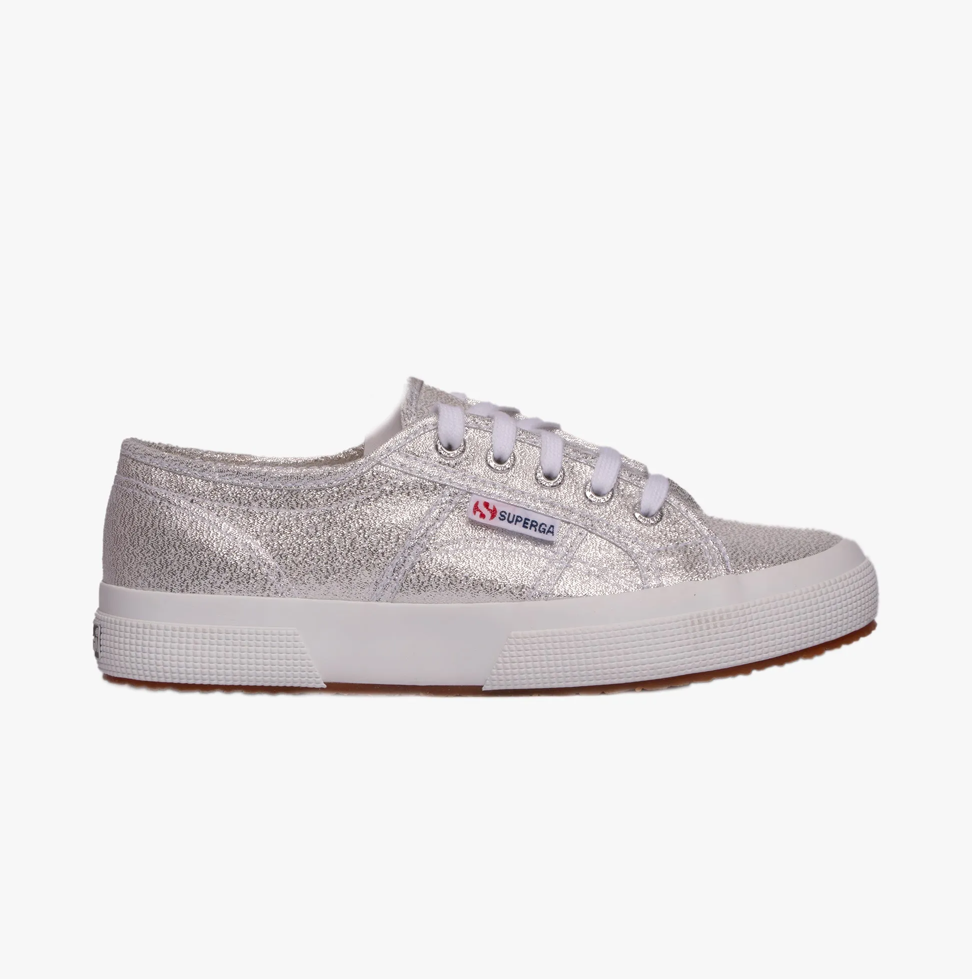 Superga 2750 LAMEW Womens Trainers Grey Silver sold by Shuperb