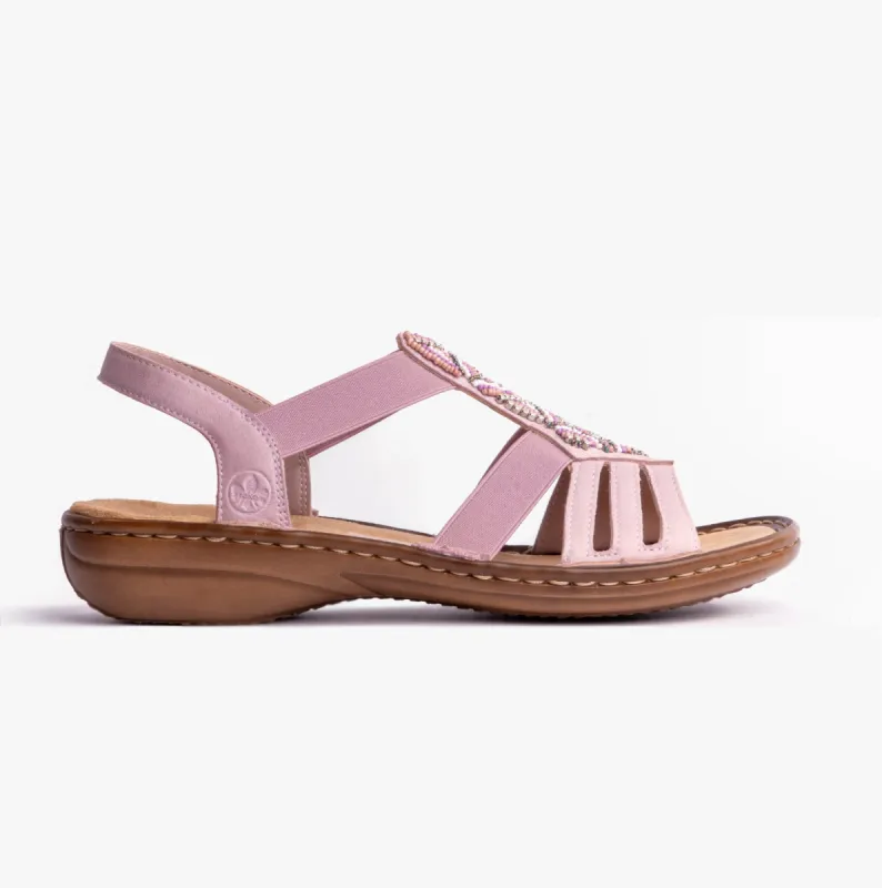 60801-30 Womens Sandals Pink sold by Shuperb